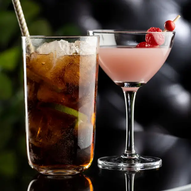Clear Raffles Highball Glass 420ml whisky tumbler with a sleek design, perfect for serving spirits and cocktails.