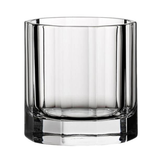 Crystal Churchill DOF whisky tumbler by Glassware UK, 310ml, clear cut-glass design perfect for enjoying whiskey.
