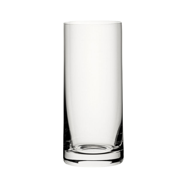 Set of six Glassware UK Classic Highball Glasses, 300ml whisky tumblers with clear glass and simple design.