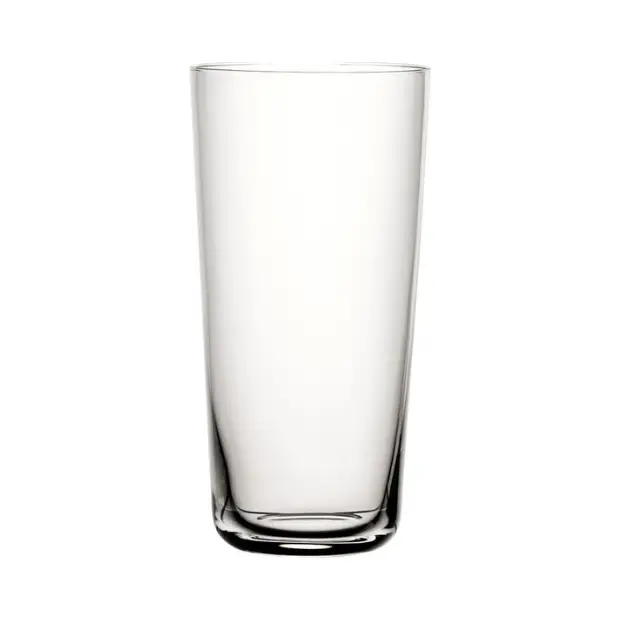 Set of six Glassware UK whisky tumblers, 450ml Handy highball glasses, clear glass with a simple, modern design for cocktails or beverages.
