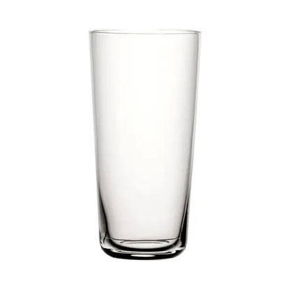 Set of six Glassware UK whisky tumblers, 450ml Handy highball glasses, clear glass with a simple, modern design for cocktails or beverages.
