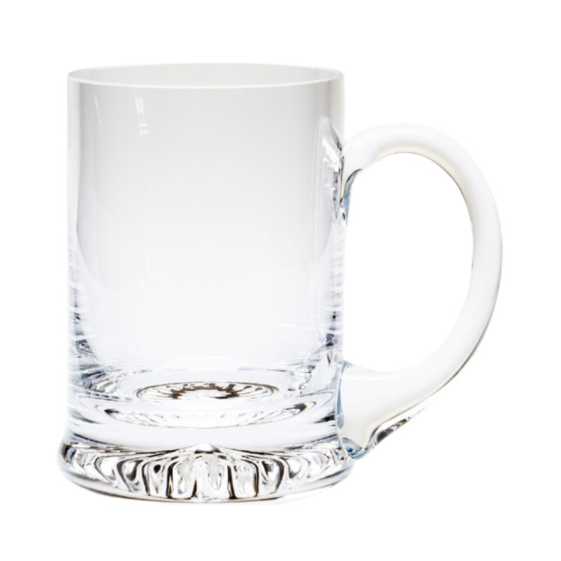 Krosno handmade glass tankard, 225ml, with clear, sturdy design for beverages, from Glassware UK.