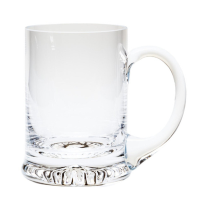 Krosno handmade glass tankard, 225ml, with clear, sturdy design for beverages, from Glassware UK.