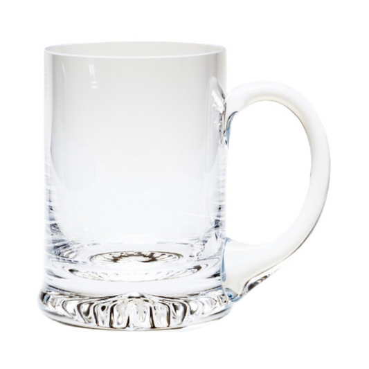 Krosno handmade glass tankard, 225ml, with clear, sturdy design for beverages, from Glassware UK.