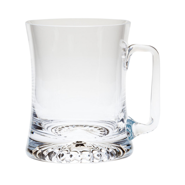 Stellar glass tankard 1/2 pint with clear glass and sturdy handle, perfect for beverages, by Glassware UK.