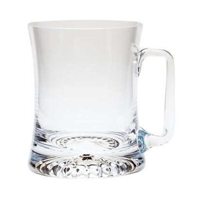 Stellar glass tankard 1/2 pint with clear glass and sturdy handle, perfect for beverages, by Glassware UK.