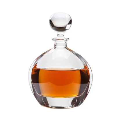 Crystalite Sphere decanter from Glassware UK, 0.8L capacity, clear glass with a spherical stopper and elegant design.