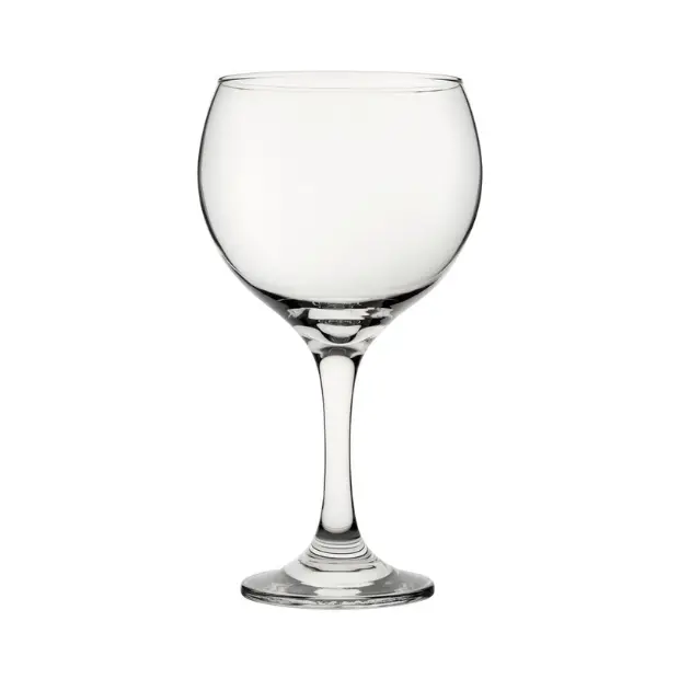Set of two Glassware UK Bistro Gin Glasses, 640ml, clear with a wide bowl and tall stem for serving gin drinks.