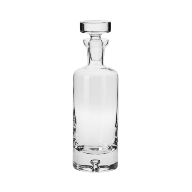 Krosno Handmade Bubble Base Decanter in 0.75L with a stylish glass design, perfect for serving and storing beverages.