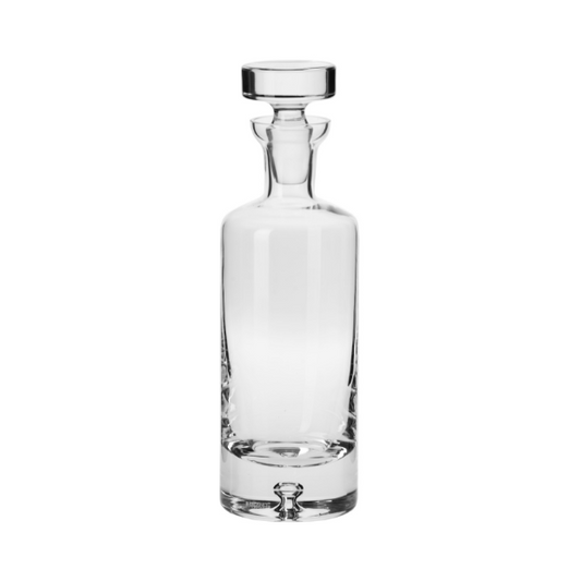 Krosno Handmade Bubble Base Decanter in 0.75L with a stylish glass design, perfect for serving and storing beverages.