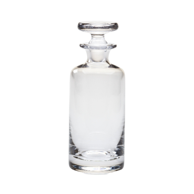 Handmade mini glass decanter from Glassware UK, 0.15 liters, with a clear, elegant design perfect for serving spirits or decorative use.
