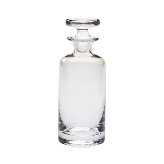 Handmade mini glass decanter from Glassware UK, 0.15 liters, with a clear, elegant design perfect for serving spirits or decorative use.