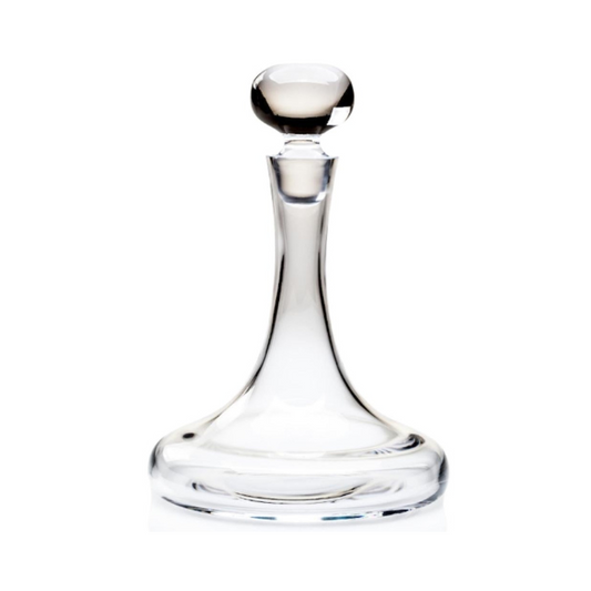 Krosno Ships decanter with 0.75L capacity, clear glassware for elegant liquor storage and serving, made by Glassware UK.