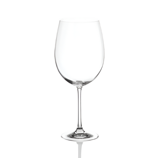 Glassware UK Grande Vino full wine glass with 850ml capacity, clear glass, elegant design, suitable for red or white wine.