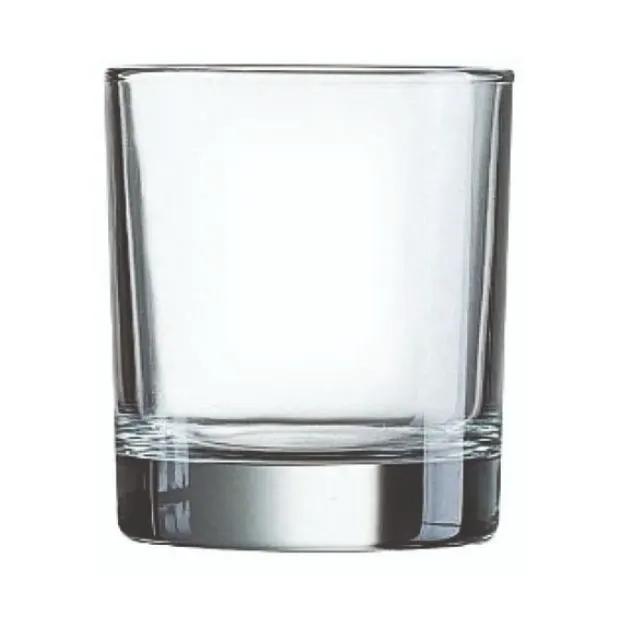 Krosno straight sided whisky tumbler with 290ml capacity, clear glass, perfect for enjoying whisky on the rocks.