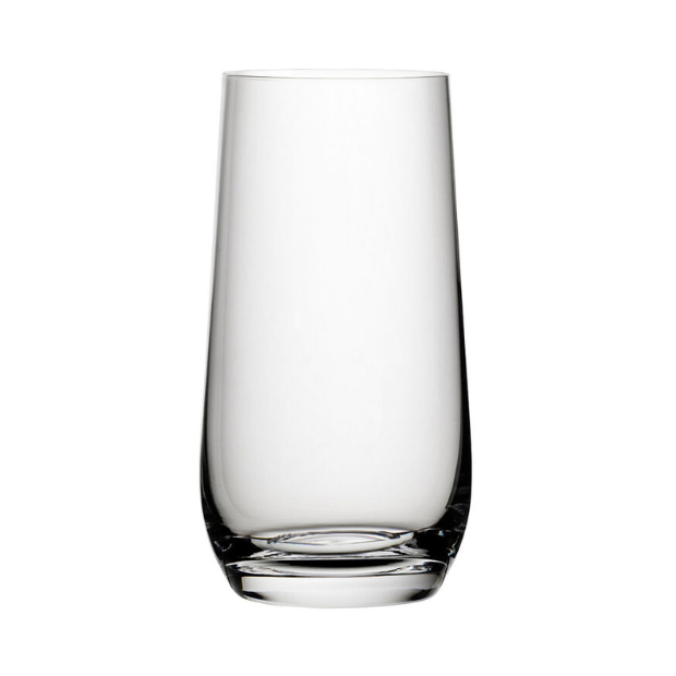 Murray Highball Glass 480ml whisky tumbler from Glassware UK, clear glass with a tall, cylindrical shape for beverages.