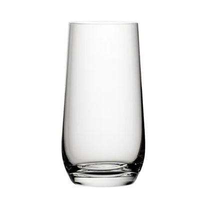 Set of six Murray highball whisky tumblers by Glassware UK, 480ml capacity, clear glass with a sleek design.