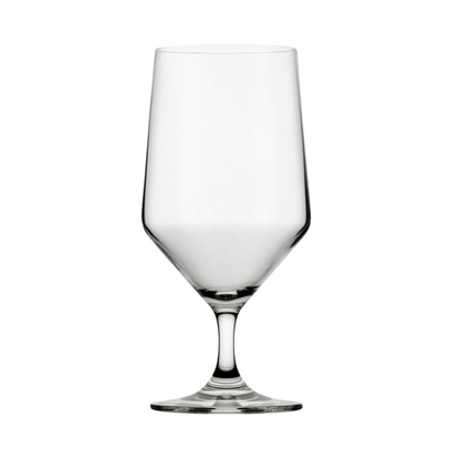 Murray stemmed beer glass tankard by Glassware UK, 460ml capacity, clear glass with a sturdy handle and rounded base.