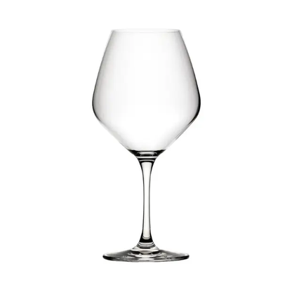 Set of six Seine Burgundy wine glasses by Glassware UK, 630ml, clear glass with elegant design for red wine.