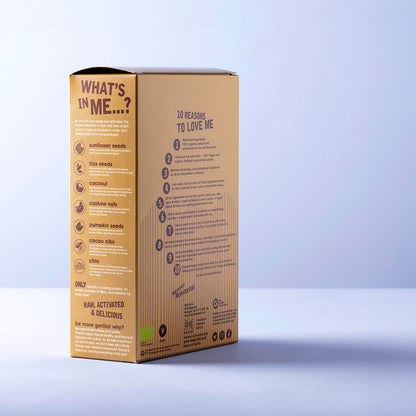 Organic Mighty Muesli Keto from Raw Gorilla in a 250g package, featuring a blend of raw, healthy ingredients for breakfast.