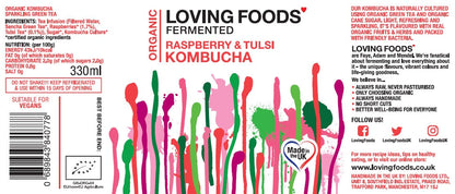 Organic Kombucha - Raspberry & Tulsi