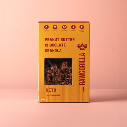 Keto Peanut Butter Chocolate Granola - 250g - Raw Gorilla