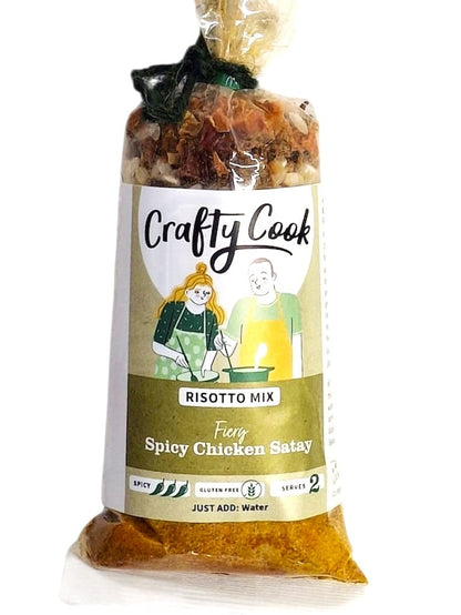 The Spicy One, 3 packs, 6 meals, one box, just add water. Crafty Cook easy fuss free meals