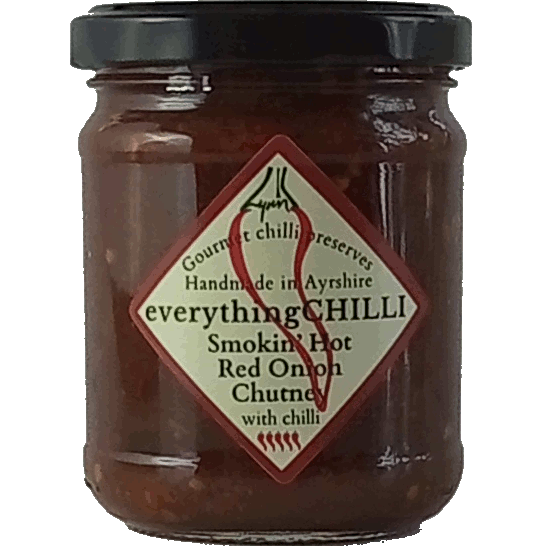 Jar of Smokin' Hot Red Onion Chilli Chutney