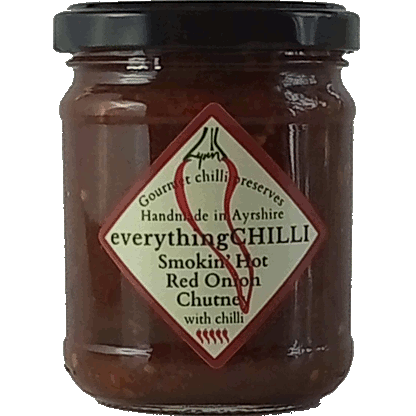 Jar of Smokin' Hot Red Onion Chilli Chutney
