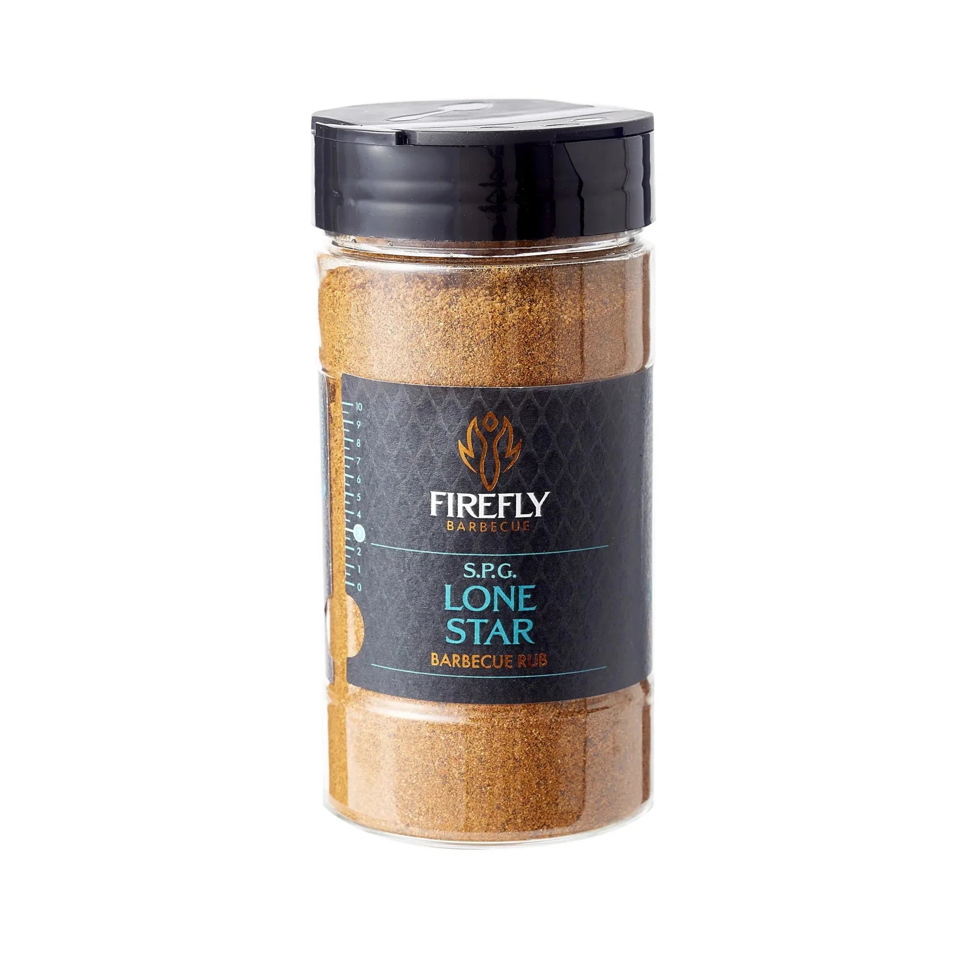 FireFly Barbecue BBQ Legend gift box with three beefy BBQ rubs, showcasing colorful spice jars in a gift bundle.