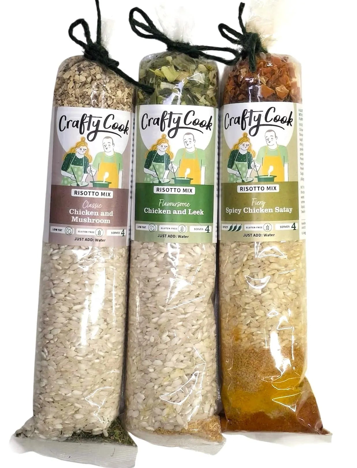 Crafty Cook Hamper10 Savoury and Sweet Bundle with assorted risotto dishes in a colorful collection.
