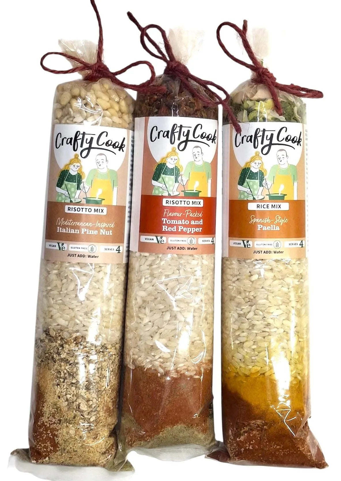 Crafty Cook Hamper10 savory and sweet bundle with assorted risotto dishes, displayed in a gift collection image.