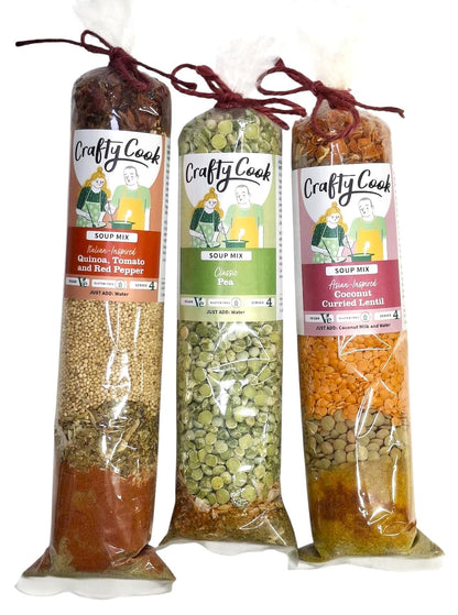 Crafty Cook Hamper10 Savoury Bundle featuring an assortment of savory snacks and treats in a decorative gift hamper.