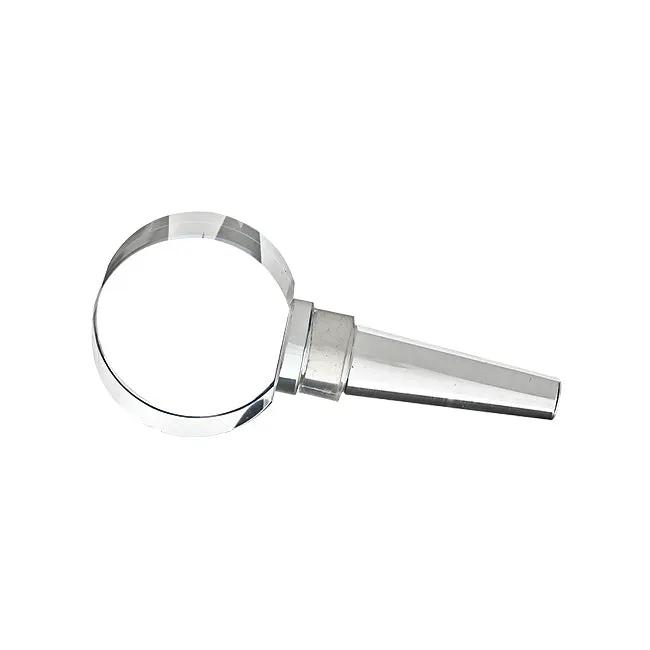 Optical crystal bottle stopper, 10cm, Glassware UK accessories with clear, polished crystal design for wine or liquor bottles.