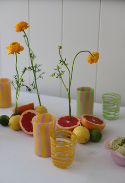 The Maxi Tumbler in Yellow and Pink Tall