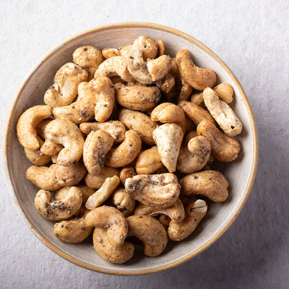 Sea Salt and Black Pepper Baked Cashews