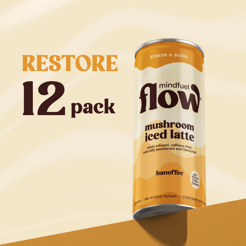 Mindfuel Flow RESTORE – Reishi mushroom latte for mood and calm