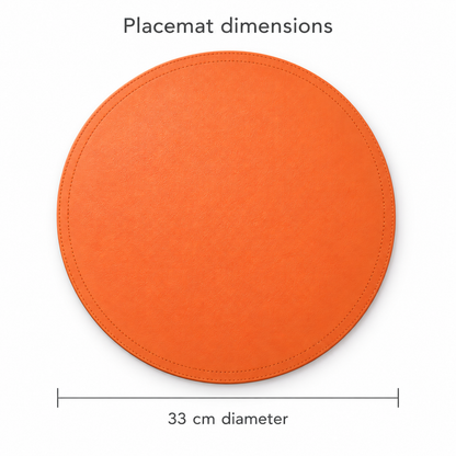 SophistiMat Orange Placemat & Coaster Set