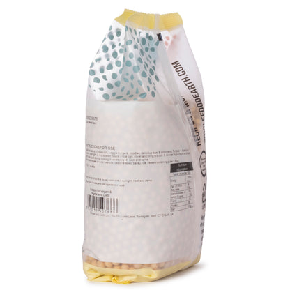Whole Food Earth soybeans in a 500g package, showing fresh, plump soy beans suitable for cooking or health recipes.