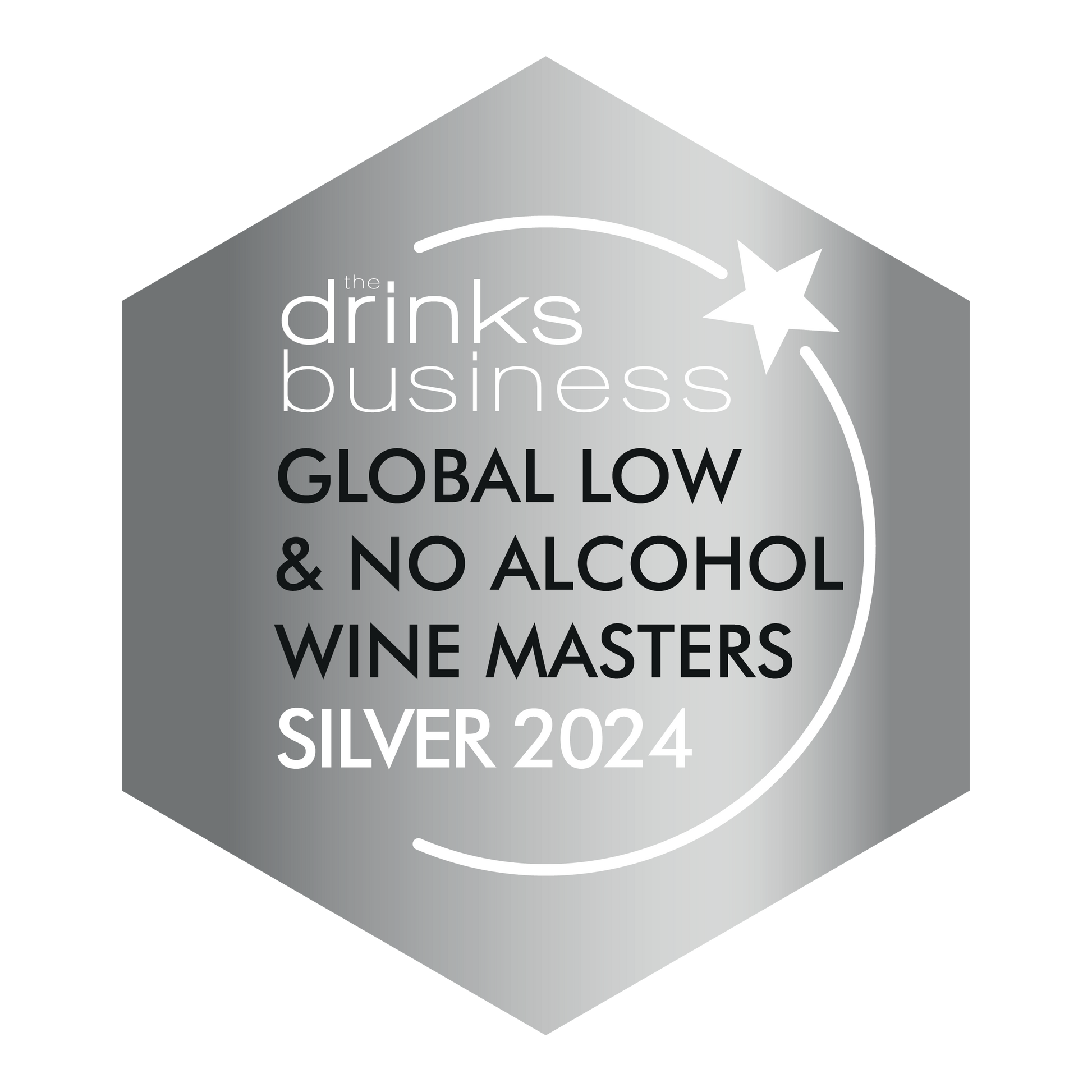 Turn 6 premium alcohol-free sparkling white wine, case of six, showcasing the 2024 Silver medal at the Global Low and No Wine Masters.