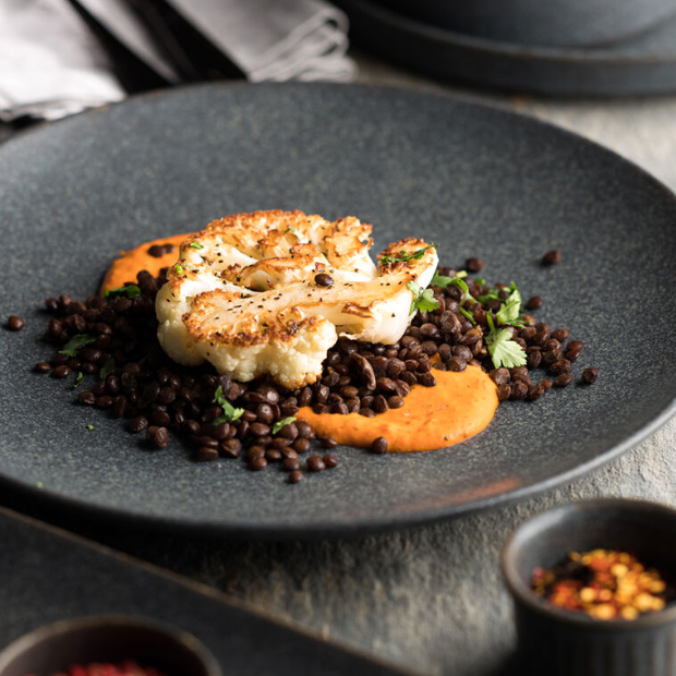 Murra Ash Walled Plate by Glassware UK, 21cm ceramic plate featuring a textured ash-colored walled design.
