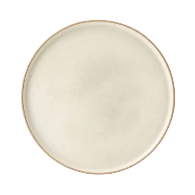 Glassware UK 10.5-inch temple plate with intricate design, round ceramic serving plate for appetizers or main courses.