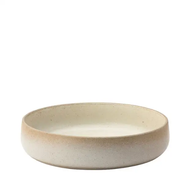 Glassware UK Temple Low Bowl 7.5-inch with clear, smooth glass surface and rounded edges, suitable for serving or decorative use.