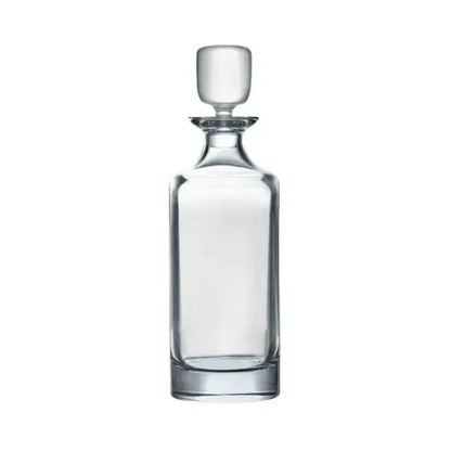Crystalite Bohemia 0.75L crystal decanter with a elegant glass stopper, showcasing intricate cut glass design.