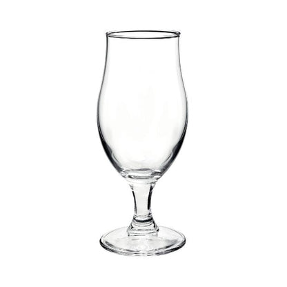 Set of six Bormioli Rocco Executive beer tankards, 530ml glassware with clear, sturdy design for craft beer or casual drinking.