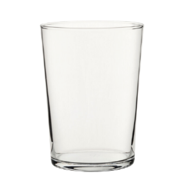 Toughened Turbo Water Glass 510ml whisky tumbler by Glassware UK, clear glass with a sturdy, thick base for everyday use.