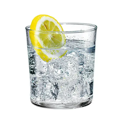 Bormioli Rocco Bodega medium glass tankard with 355ml capacity, clear glassware with a sturdy handle for beverages.