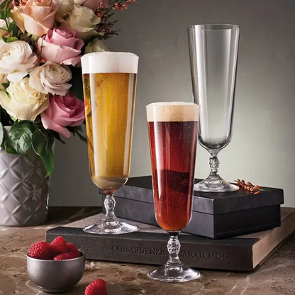 Set of six Bormioli Rocco bartender beer tankards, 510ml Glassware UK drinkware for serving beer in style.