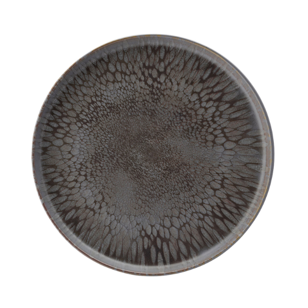 Glassware UK Nocturne Coupe Plate, 11-inch (28cm) elegant ceramic plate with a sleek, modern design for serving and display.