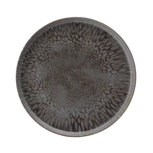 Nocturne Coupe Plate from Glassware UK, 11-inch (28cm) ceramic plate with elegant design, perfect for serving and display.